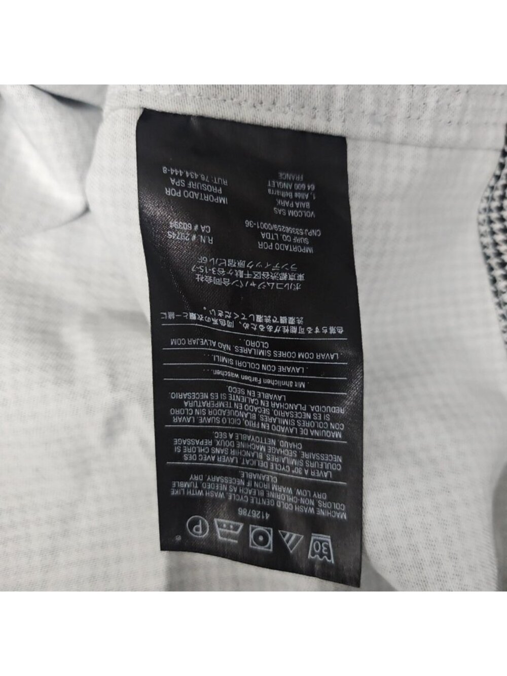 Volcom Womens Plus Size 18W Houndstooth Mini Skirt NWT Front Zip Black Academia - Picture 11 of 14